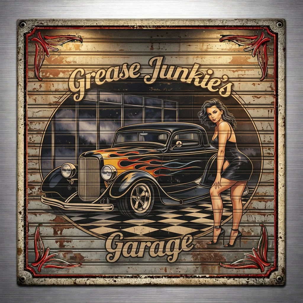 "Grease Junkie's Garage - Pinups"