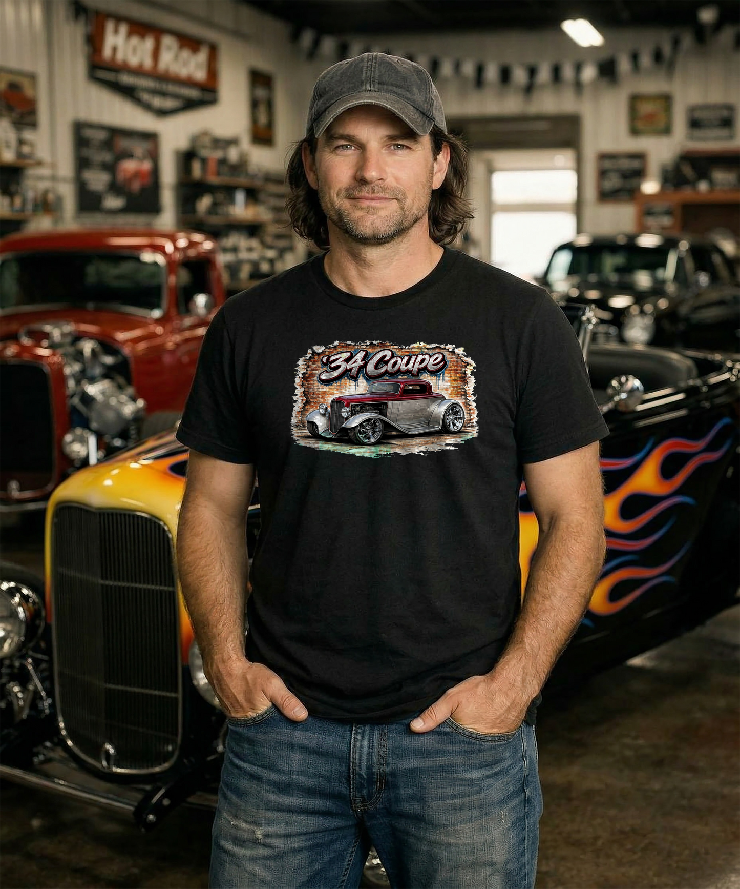 '34 Ford Coupe | Illustration Collection | American Steel Hot Rods
